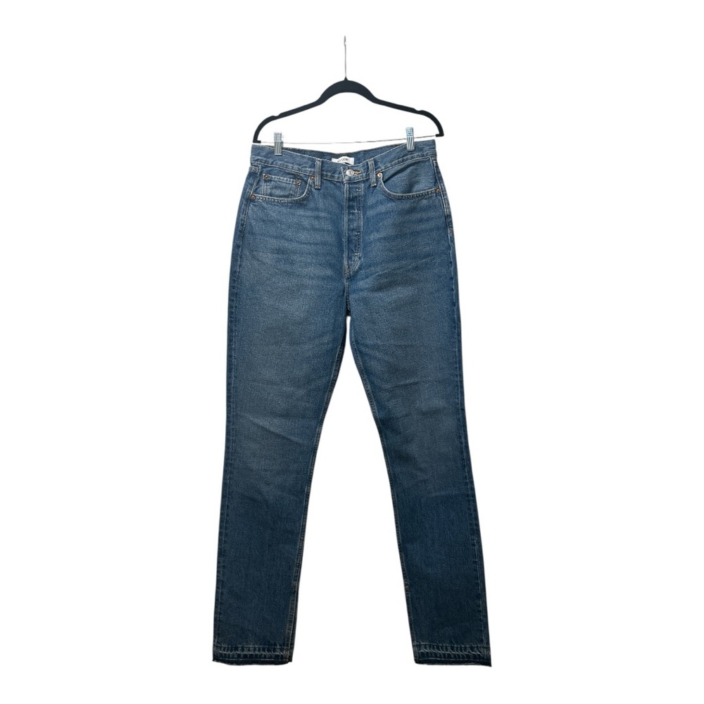 NWT Re/Done Blue Iconic Heritage Straight Leg Jeans, 31